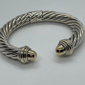 David Yurman Cable Classics Bracelet with 14k Gold Domes
